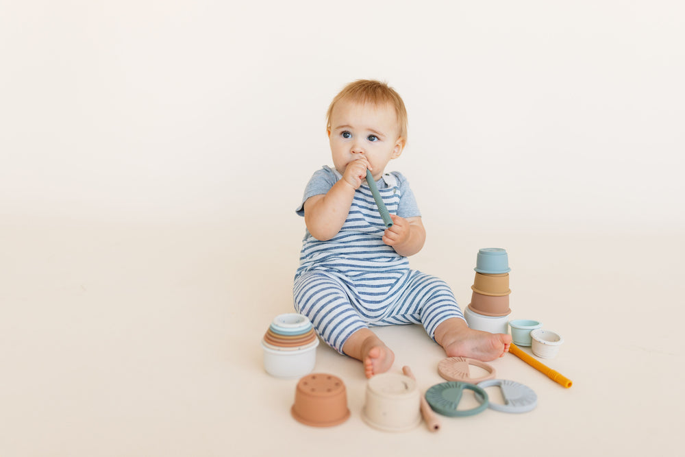 2 pack | Silicone Magic Teething Wand  - Slate Sage + Second Color ☼