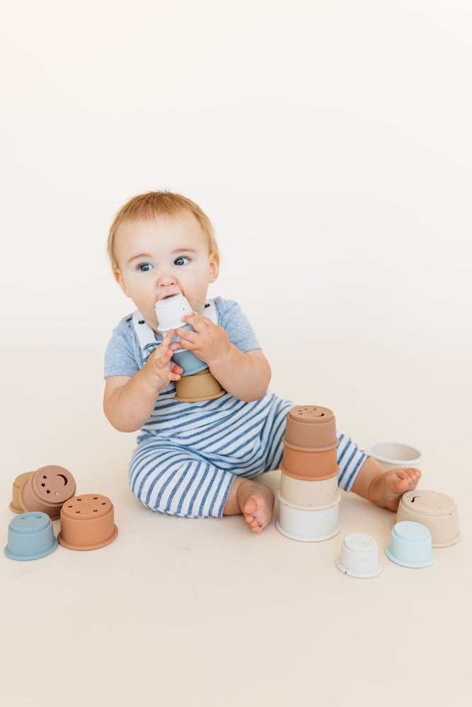 Silicone Teether Stacking Cups