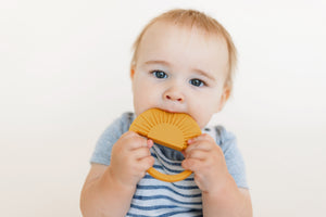 Sun Silicone Teether - Mustard ☼