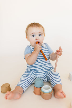 2 pack | Silicone Magic Teething Wand  - Oat + Second Color ☼