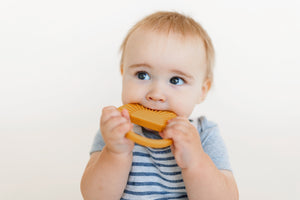 Sun Silicone Teether - Mustard ☼